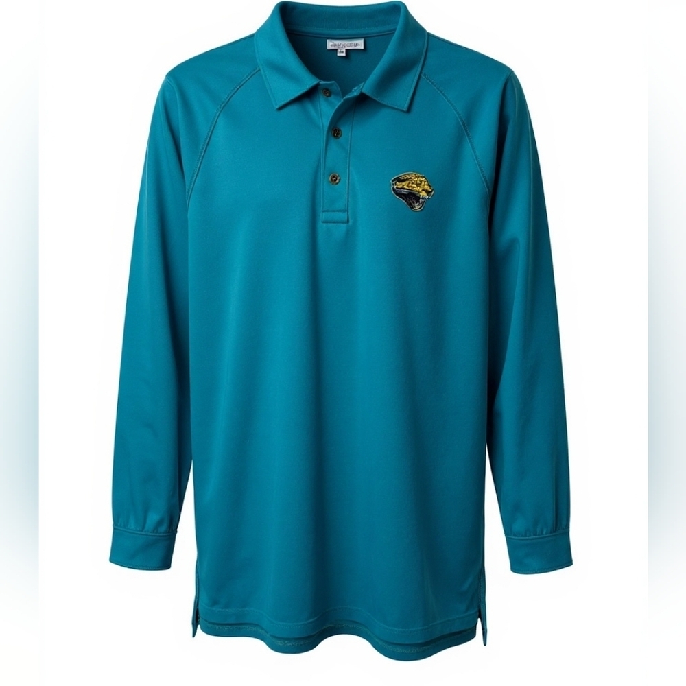 NFL Mens  Jacksonville jaguars polo Tshirt 👕 long sleeve size Small
